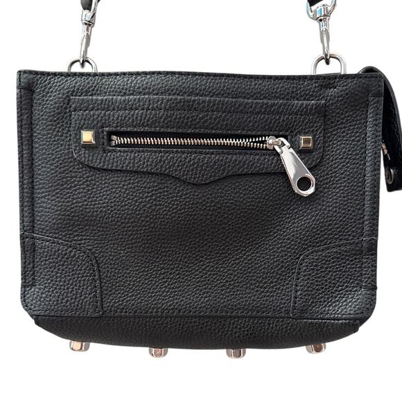 Rebecca Minkoff Regan Crossbody Bag in Pebbled Black Leather - Picture 6 of 8